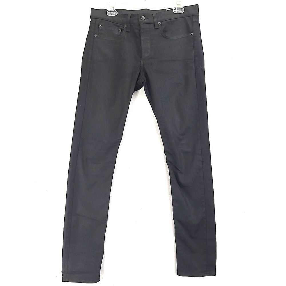 Rag & Bone Jeans Mens 31x30 Black‎ Fit 1 Skinny Leg Standard Issue Button Fly
